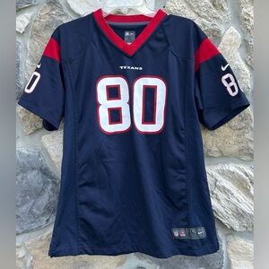 Nike On Field Houston Texans Jersey #80 Andre Johnson Womens Sz XL Hall Of Famer
